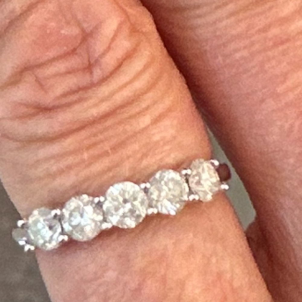 14K white gold band NEW - Picture 2 of 10